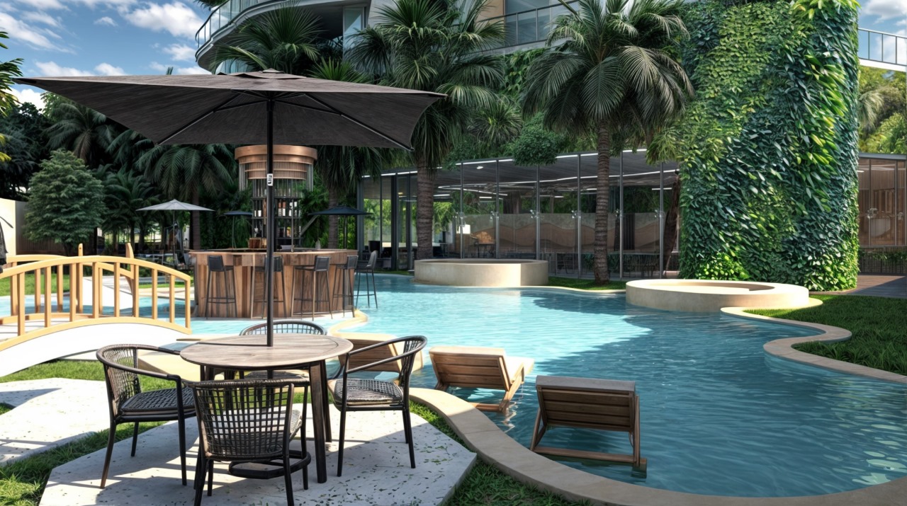 Piscina con Bar Húmedo de Premier Yacht